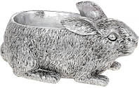 Підставка для прикрас "Кролик" 24х13х11см, полістоун, срібло FIL