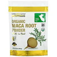 Мака California GOLD Nutrition Organic Maca Root Powder 240 грам