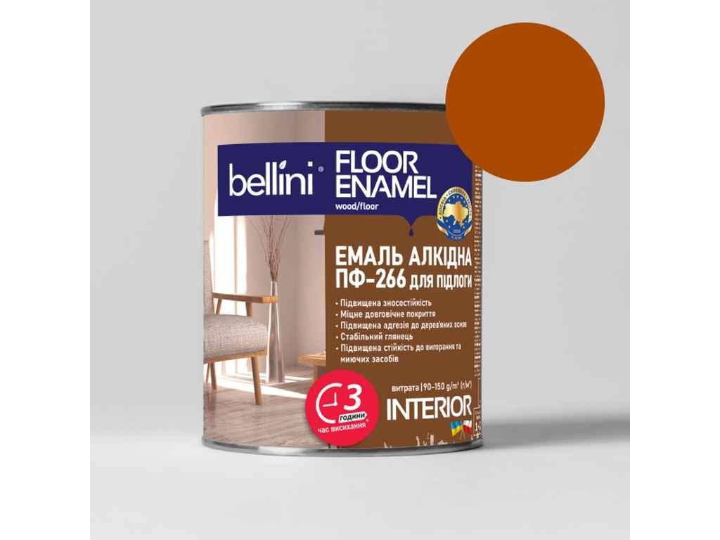 Емаль алкідна ПФ-266 Жовто-коричневий 2,8кг ТМ BELLINI, фото 1