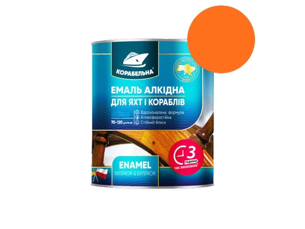 Емаль алкідна ПФ-115 Помаранчевий 0,25кг ТМ КОРАБЕЛЬНА, фото 1