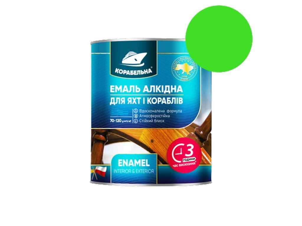 Емаль алкідна ПФ-115 Салатний 0,25кг ТМ КОРАБЕЛЬНА, фото 1