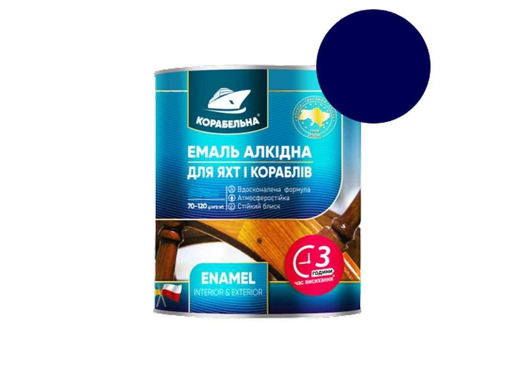 Емаль алкідна ПФ-115 Синій 0,9кг ТМ КОРАБЕЛЬНА, фото 1