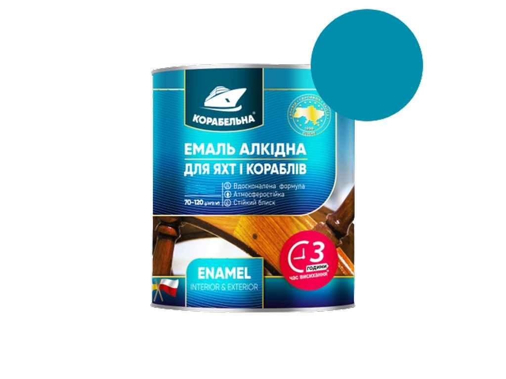 Емаль алкідна ПФ-115 Яскраво-блакитний 0,25кг ТМ КОРАБЕЛЬНА, фото 1