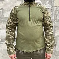 Мужская тактическая рубашка Убакс для военных ЗСУ пиксель, размер 2XL / Боевая летняя рубашка