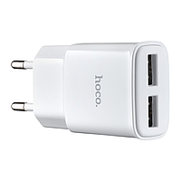 Сетевое зарядное устройство C88A на 2 USB, Белый / Адаптер сзу / Блочок зарядка для телефона