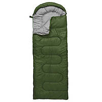 Спальный мешок до -15 °C, 155х70 см, Зеленый / Зимний спальный мешок / Спальник / Зимний спальник