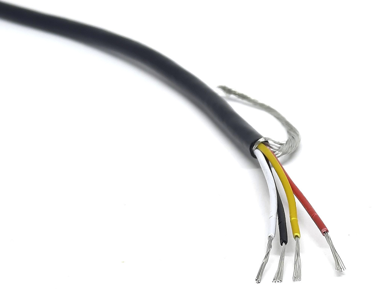 Провод экранированный медный UL2547 4-жильный 0.2мм2/24AWG (ID ...
