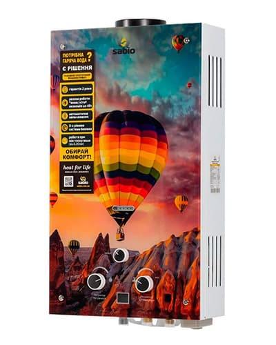 Газова колонка димохідна Sabio GP-aerostat 10 л, фото 1
