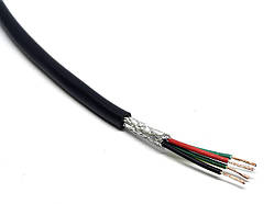 Провід екранований мідний RVVP 4-жильний 0.3мм2/22AWG