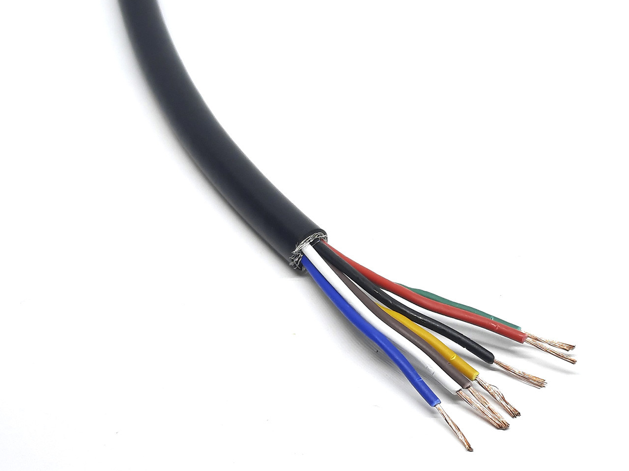 Провід екранований мідний RVVP 7-жильний 0.5мм2/20AWG