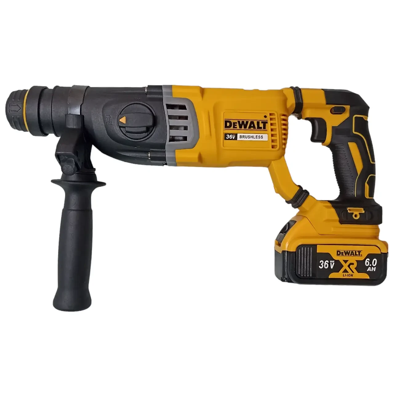 Набор аккумуляторного инструмента DeWalt 4 в 1 36V/6A (перфоратор, шуруповерт, гайковерт, болгарка) - фото 4 - id-p2118497209