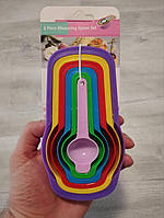 Набір мірних ложок Frico Набір із 6 кольорових мірних ложок, тривимірна ложка для кухні I&S.