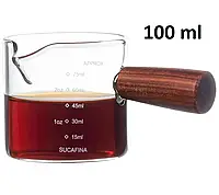 Вершник для кави еспресо 100 мл Approx Straight скляний із ручкою Прозорий джаг