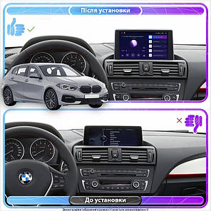 Штатна магнітола Lesko для BMW 1 серії II (F20/F21) Рестайлінг 2015-2017 екран 9" 2/32Gb Wi-Fi GPS Base, фото 2