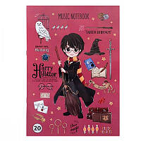 Тетрадь для нот А4 Kite Harry Potter 20листов HP24-404-1