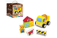 Деревянная игрушка Kids hits KH20/017 бетоносмеситель в коробке 16*19*10,3см