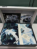 Комплект постільної білизни сатин люкс полуторний розмір 160*220 см Istanbul Туреччина, фото 5