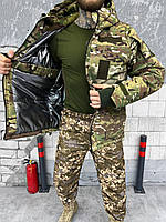 Зимняя куртка мультикам 7.62 Tactical: флисовая тактическая куртка ВСУ, мягкая и удобная
