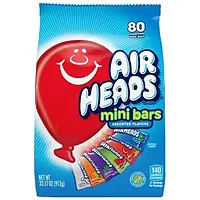 Жевательные конфеты Airheads Bar Candy Mini Bars Assorted 912g