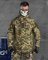 Тактическая весенняя военная куртка Рип стоп Pixel, Камуфляжная армейская куртка для ВСУ пиксель