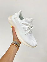 Женские кроссовки Adidas Yeezy 350 BOOST, белый, Китай Адідас Єзі 350 Буст білі