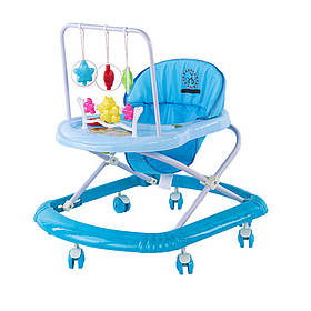 Ходунки дитячі Bambi BW2302 з брязкальцями 65x52x57 см Синій, Toyman