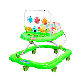 Ходунки дитячі Bambi BW2305 з брязкальцями 69x55x58 см Зелений, Toyman