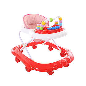 Ходунки дитячі Bambi BW2306 з брязкальцями 72x60x62 см Червоний, Toyman