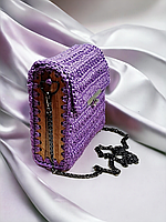 Стильна  сумка  ручної роботи лаванда