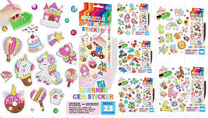 Алмазна мозаїка C 64272 (280) 23 наліпки, алмази, тарілочка, стилус, віск, ВИДАЄТЬСЯ МІКС ВИДІВ, в коробці