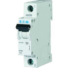 Eaton/Moeller 4kA PL4-C6/1 6А, 1-полюсний автоматичний вимикач