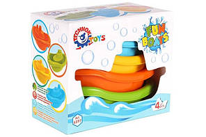 Гр "Кораблик 6597 (60) "Technok Toys" 4 кораблики, в коробці