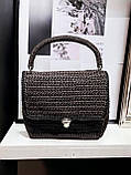 Стильна жіноча в'язана сумка ручної роботи, фото 4