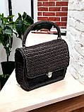 Стильна жіноча в'язана сумка ручної роботи, фото 2