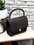 Стильна жіноча в'язана сумка ручної роботи, фото 3
