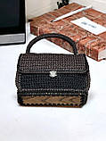 Стильна жіноча в'язана сумка ручної роботи, фото 5