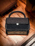 Стильна жіноча в'язана сумка ручної роботи, фото 6