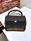 Стильна жіноча в'язана сумка ручної роботи, фото 7
