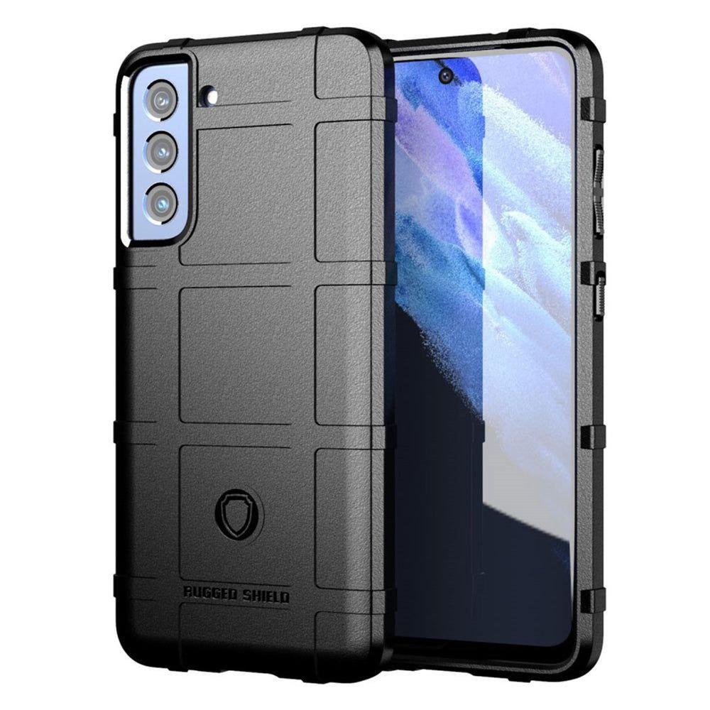 Протиударний чохол бампер Rugged Shield для Samsung Galaxy S21 FE чорний гумовий, фото 1