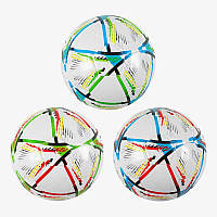 Мяч футбольный C 62382 (100) 3 цвета, вес 300-310 грамм, резиновый балон, материал PVC, размер №5, ВИДАЄТЬСЯ
