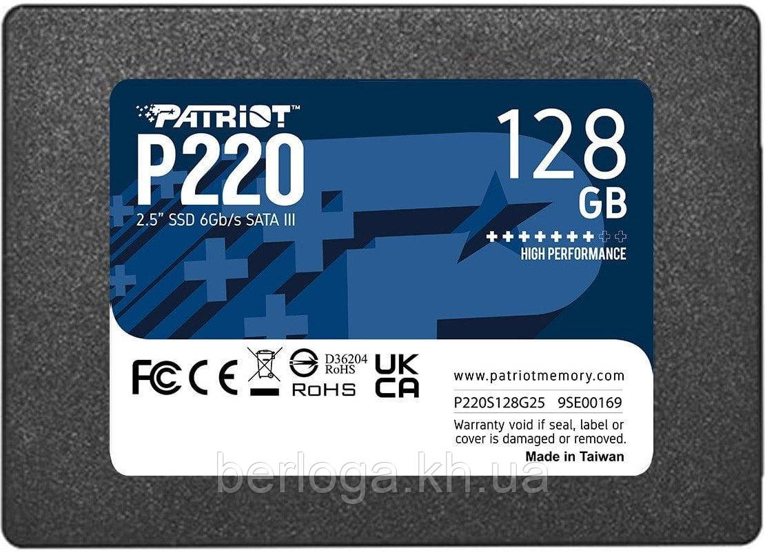 SSD накопичувач PATRIOT P220 128 GB (P220S128G25)
