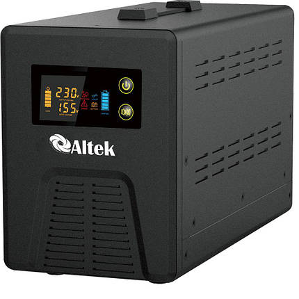 Автономний перетворювач напруги з зарядним пристроєм ALTEK ASU12 800W DC12V, фото 1