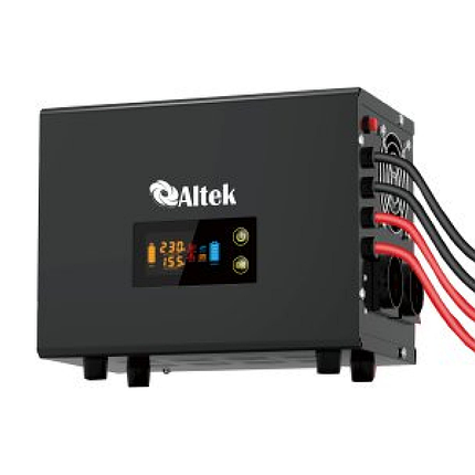 Автономний перетворювач напруги з зарядним пристроєм ALTEK ASU12 1000W DC12V, фото 1