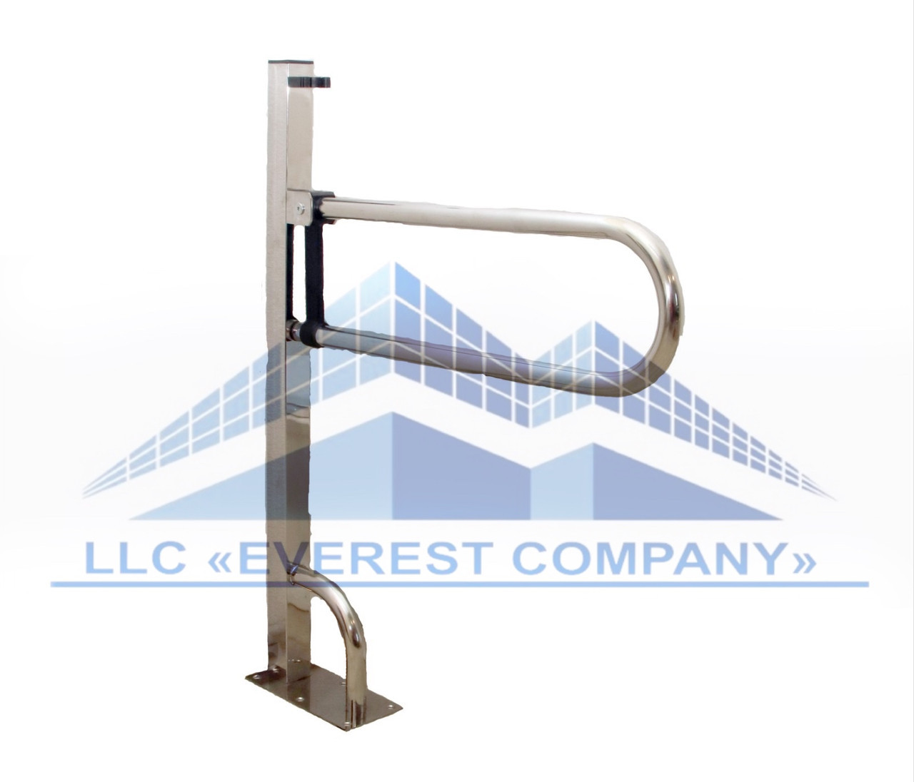 Поручень PSU-01 підлоговий відкидний для ванни та туалету інвалідів і літніх людей, фото 1