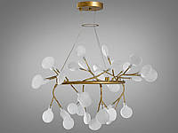 Люстра "Светлячок" для обеденного стола, цвет золото сатин, 36 ламп Y889-36AGD-LS
