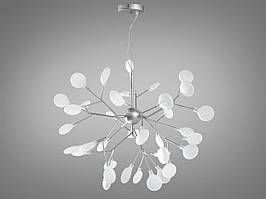 Люстра "Світлячок" у стилі "Скандинавський лофт", колір хром сатин, 36 ламп 887-36ASL-LS