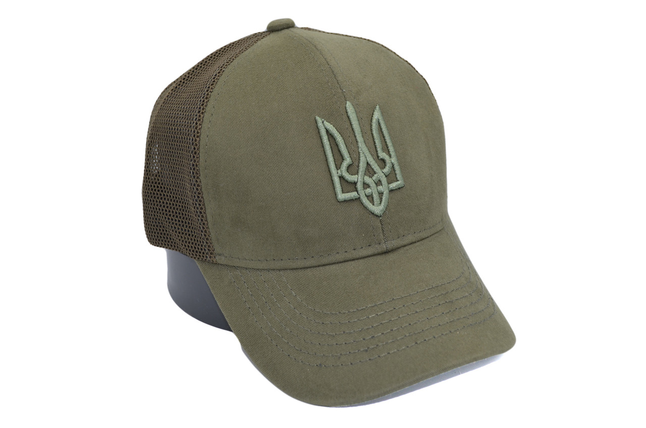 Бейсболка Atrics сітка з гербом України 55-61 см хакі (А 0919-834)
