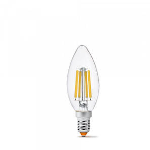 LED лампа VIDEX Filament C37F 6W E14 3000K, фото 3