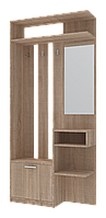 Передпокій вішалка з дзеркалом Рив'єра Сонома 91,5 см х 30 см х 203 см. Меблі в передпокій для дому для передпокою