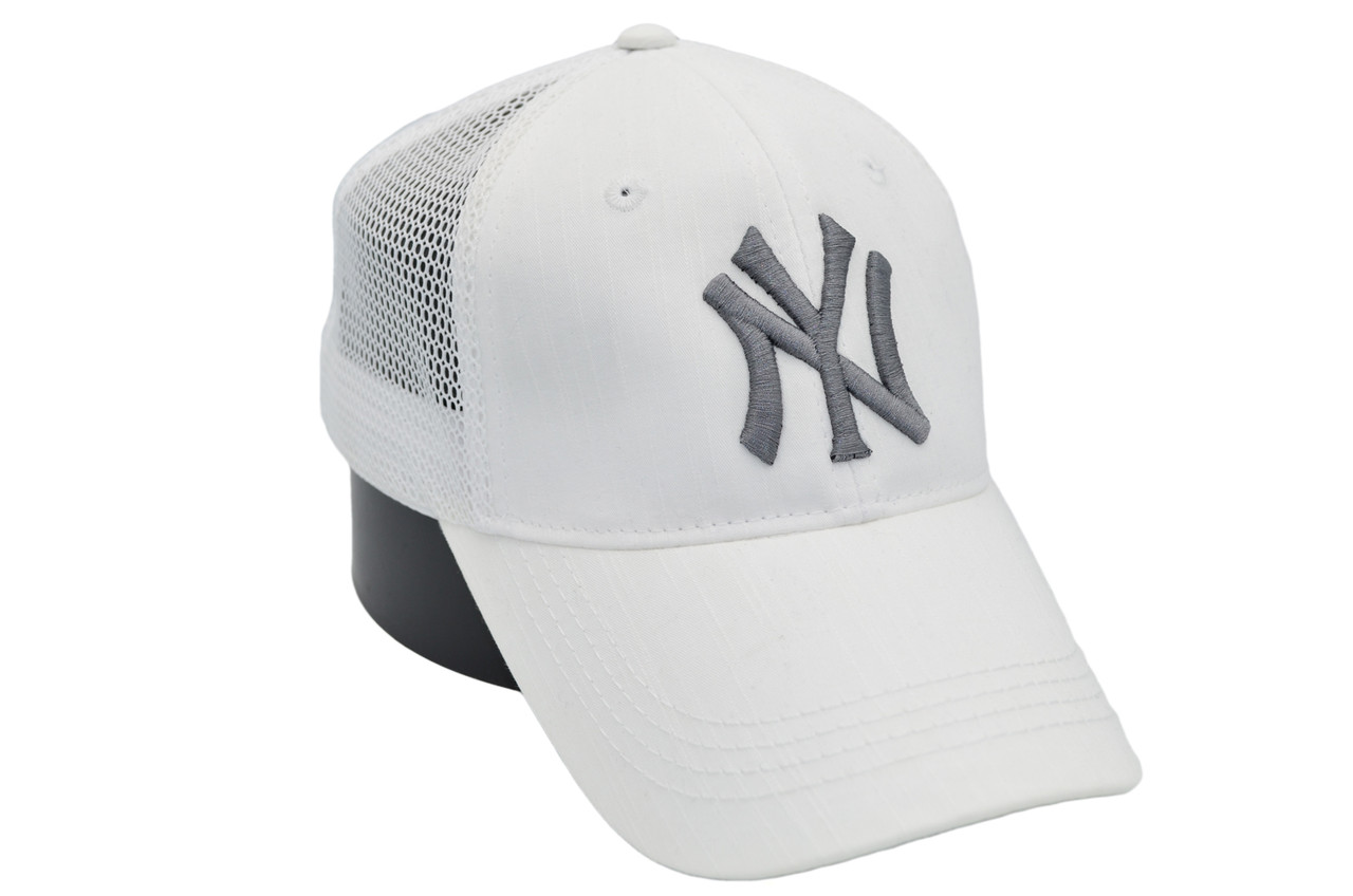Бейсболка сітка Art cap New York Yankees 55-61 см біла (0919-869)
